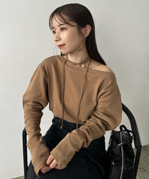 CAPRICIEUX LE'MAGE | 【完売カラー追加予約受付中】【shio企画】チョーカーボートネックロンＴ(Tシャツ/カットソー)