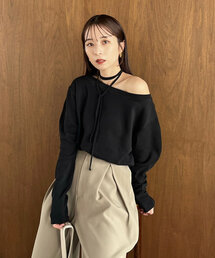CAPRICIEUX LE'MAGE | 【完売カラー追加予約受付中】【shio企画】チョーカーボートネックロンＴ(Tシャツ/カットソー)