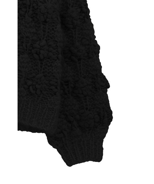 CLANE（クラネ）の「CLANE/クラネ/BUMPY OVER V NECK KNIT TOPS（ニット/セーター・レディース・アイボリー/ブラック/ピンク・1）」の11枚目の写真