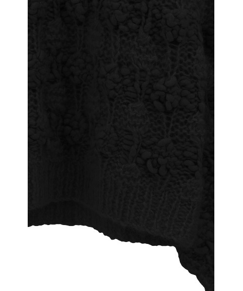 CLANE（クラネ）の「CLANE/クラネ/BUMPY OVER V NECK KNIT TOPS（ニット/セーター・レディース・アイボリー/ブラック/ピンク・1）」の12枚目の写真