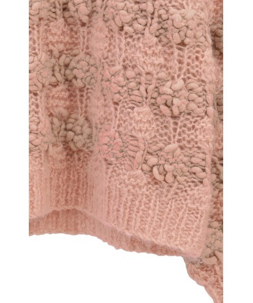 CLANE（クラネ）の「CLANE/クラネ/BUMPY OVER V NECK KNIT TOPS（ニット/セーター・レディース・アイボリー/ブラック/ピンク・1）」の17枚目の写真