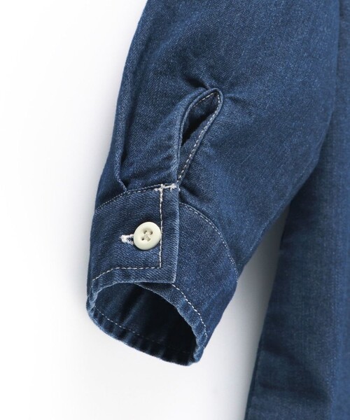 EDWIN（エドウィン）の「【Ou? by EDWIN】襟リボン付きデニムワンピース（ワンピース・キッズ・ブルー・90/140/110/100/150/120/130）」の7枚目の写真