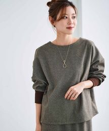 le.coeur blanc | チェックジャージードルマンプルオーバー(Tシャツ/カットソー)