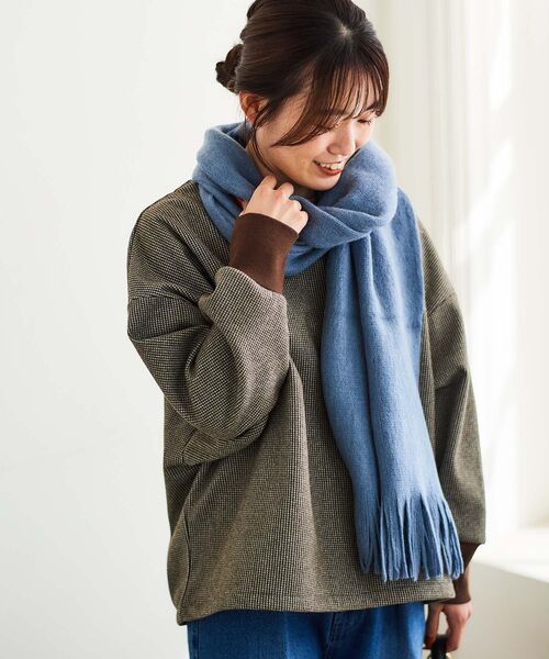 le.coeur blanc（ルクールブラン）の「チェックジャージードルマンプルオーバー（Tシャツ/カットソー・レディース・ブラウン系その他2/ブラック系その他・38）」の17枚目の写真