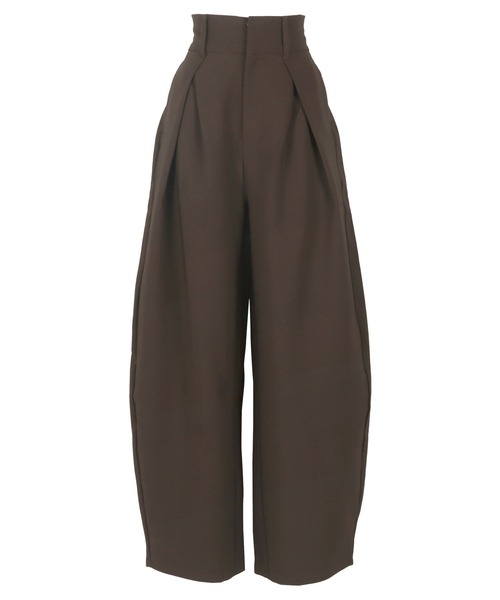 ダブルタックバレルレッグカーブパンツ（スラックス）｜KOBE LETTUCE