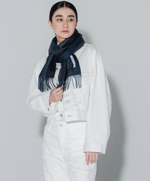 cumaco（クマコ）の「【cumaco】カシミヤ 100% マフラー リバーシブル ストライプ 柄 レディース 女性 カシミア カシミヤマフラー カシミアマフラー ユニセックス（マフラー）」