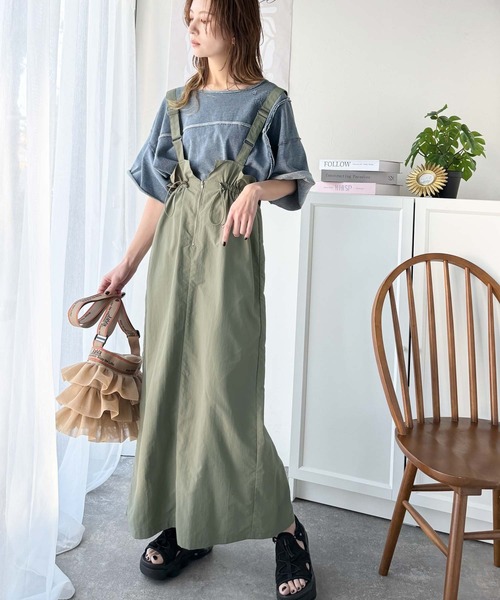 ゴーストオブハーレム ミリタリージャンパー カーキ レディース スカル