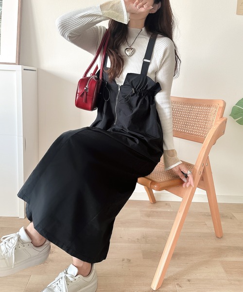 セール】大人女子のミリタリースタイル。サスペンダーミリタリー