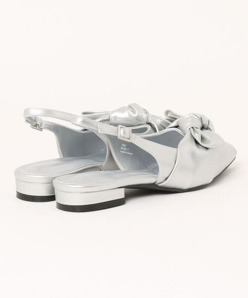 sesenta（セセンタ）の「【sesenta】ポインテッドトゥリボンパンプス（パンプス・レディース・シルバー/ブラック・S/M/L/LL）」の3枚目の写真