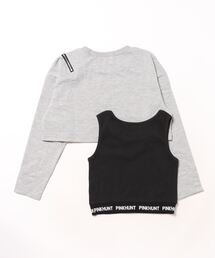 PINKHUNT | PINKHUNT ピンクハント ロゴタンクトップ付き ショート丈トレーナー 0182K(スウェット)