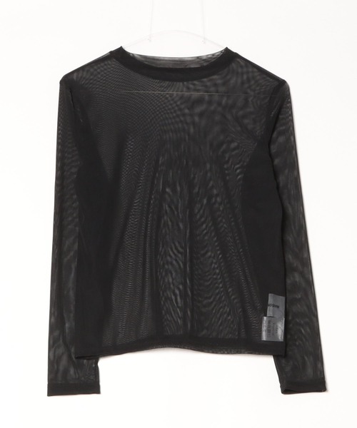 MAISON BREEZE reveur（メゾンブリーズレヴール）の「【MAISON BREEZE】Tulle sheer tops crew neck（Tシャツ/カットソー・レディース・ブラック/グレー/ホワイト/レッド/ブラウン・FREE）」の15枚目の写真