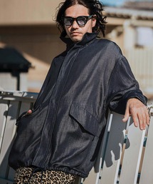 mj10505-Silky Denim Short Mods Jacket ブルゾン
