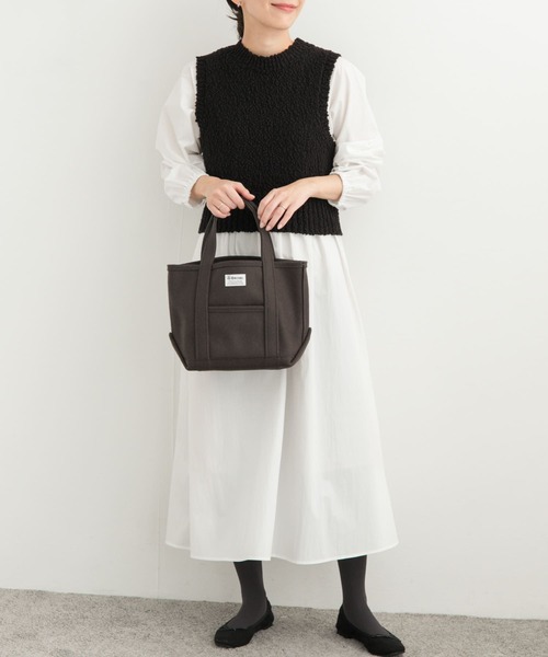 URBAN RESEARCH DOORS（アーバンリサーチドアーズ）の「ニットベストレイヤードワンピース（ワンピース・レディース・グレー/ブラック・MEDIUM）」の7枚目の写真