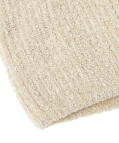 Green　Parks（グリーンパークス）の「・ラメニットキャップ（ニットキャップ/ビーニー・レディース・ボルドー/チャコールグレー/アイボリー/ブラック・FREE）」の7枚目の写真