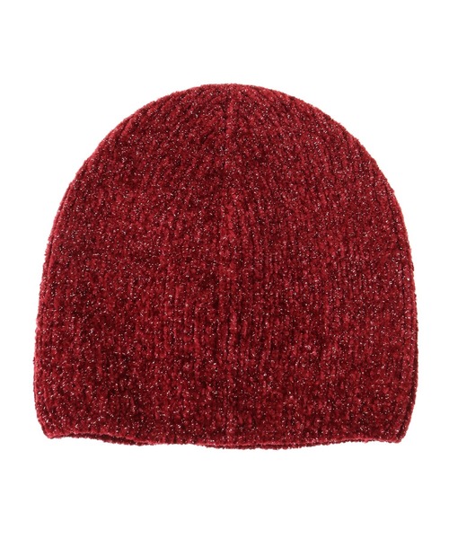 Green　Parks（グリーンパークス）の「・ラメニットキャップ（ニットキャップ/ビーニー・レディース・ボルドー/チャコールグレー/アイボリー/ブラック・FREE）」の13枚目の写真