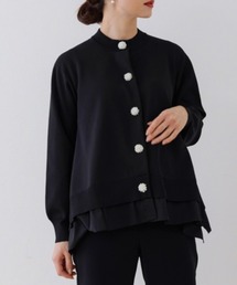 Sono（ソーノ）の「【新作 2/13発売】【SONO/ソーノ】オーナメントパール　ムショワールカーディガン（ニット/セーター）」