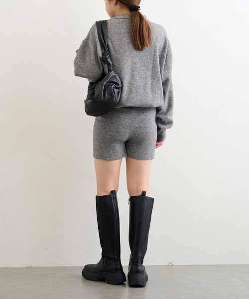 Spick&amp;Span スピック&amp;スパン  長袖ニット  21-080-200-7020-4-0 グレー フォックス レディース 　240001122022 Spick&Span スピック&スパン 長袖ニット 21-080-200-7020-4-0