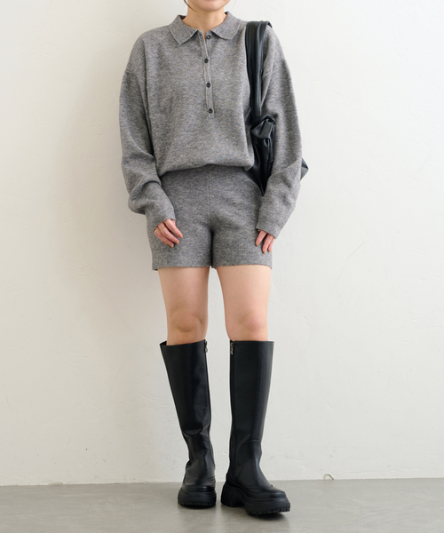 襟付きニットロンパース（つなぎ/オールインワン）｜U by SPICK&SPAN