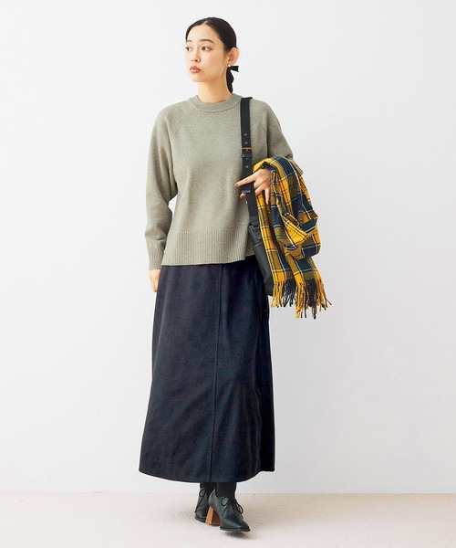 and myera(アンド マイラ)の「and myera 肌ざわりのいいニットセーター(ニット/セーター・レディース・ピンク/グリーン系その他/グレー・L/M/S/LL)」の7枚目の写真