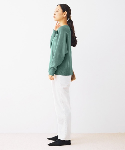 and myera(アンド マイラ)の「and myera 肌ざわりのいいニットセーター(ニット/セーター・レディース・ピンク/グリーン系その他/グレー・L/M/S/LL)」の11枚目の写真