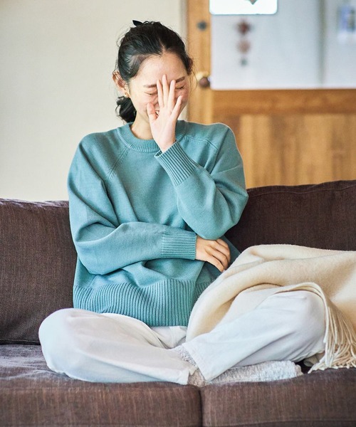 and myera(アンド マイラ)の「and myera 肌ざわりのいいニットセーター(ニット/セーター・レディース・ピンク/グリーン系その他/グレー・L/M/S/LL)」の13枚目の写真