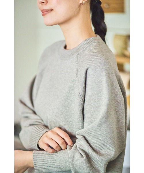 and myera(アンド マイラ)の「and myera 肌ざわりのいいニットセーター(ニット/セーター・レディース・ピンク/グリーン系その他/グレー・L/M/S/LL)」の15枚目の写真