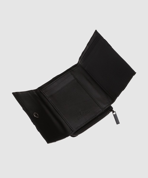 ANREALAGE（アンリアレイジ）の「PATCHWORK ROUND ZIP PURSE（財布・メンズ・ブラック・ONE SIZE）」の4枚目の写真