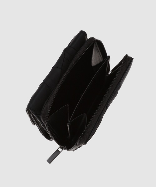 ANREALAGE（アンリアレイジ）の「PATCHWORK ROUND ZIP PURSE（財布・メンズ・ブラック・ONE SIZE）」の6枚目の写真