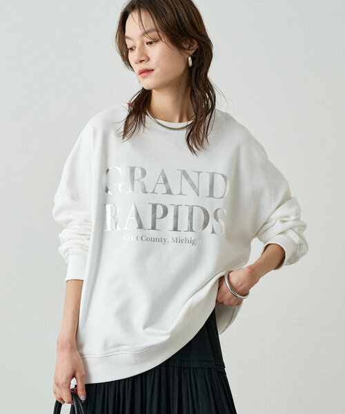 LOUNGEDRESS 2WAYロゴプルオーバー　グリーン Loungedress】2WAYロゴスウェットプルオーバー｜パルグループ