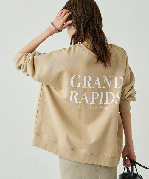 新品　Loungedress バックロゴシャツブルゾン　ホワイト　ラウンジドレス 新品 Loungedress バックロゴシャツブルゾン ホワイト ラウンジ