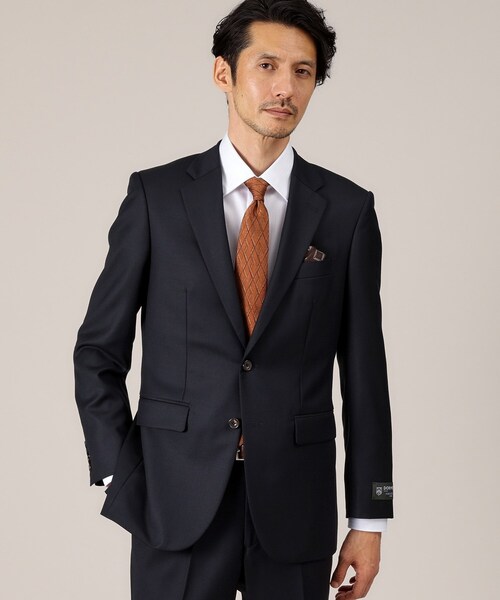 セール】【DORMEUIL AMADEUS365】無地見え ダイアゴナル スーツ/3