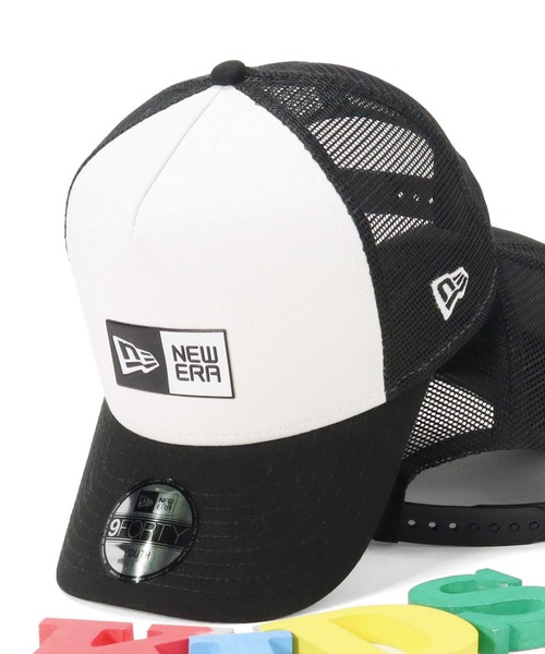NEW ERA(ニューエラ)の「ニューエラキッズ メッシュキャップ YOUTH9FORTYA-FRAME ボックスロゴ(キャップ・キッズ・ブラック系/ブラック・52-56cm)」の2枚目の写真