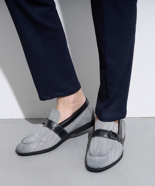 HIDEAWAYS NICOLE（ハイダウェイニコル）の「シアージャガードニットパンツ（スラックス・メンズ・ネイビー/ブラック/ライトグレー・X-LARGE/LARGE/MEDIUM/SMALL）」の12枚目の写真