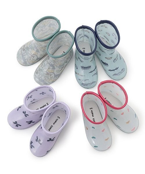 petit main（プティマイン）の「総柄レインブーツ（レインシューズ・キッズ・ライトグリーン/カラフル/ライトピンク/ラベンダー・15cm/19cm/14cm/18cm/17cm/16cm）」の14枚目の写真