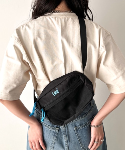 Lee(リー)の「Lee/リー 推し活 ヨコ ショルダーバッグ/メッシュポケット(ショルダーバッグ・レディース・ピンク/パープル/ブルー/シルバー/ブラック・FREE)」の2枚目の写真