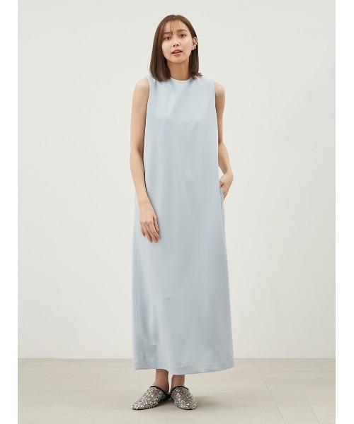 Mila Owen(ミラオーウェン)の「クルーネックウエストステッチストレートカットワンピース【手洗い可能】(ワンピース・レディース・ライトブルー/アイボリー/ブラック・0/1)」の7枚目の写真