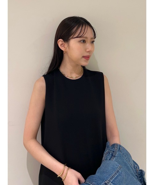 クルーネックウエストステッチストレートカットワンピース セール】クルーネックウエストステッチストレートカット