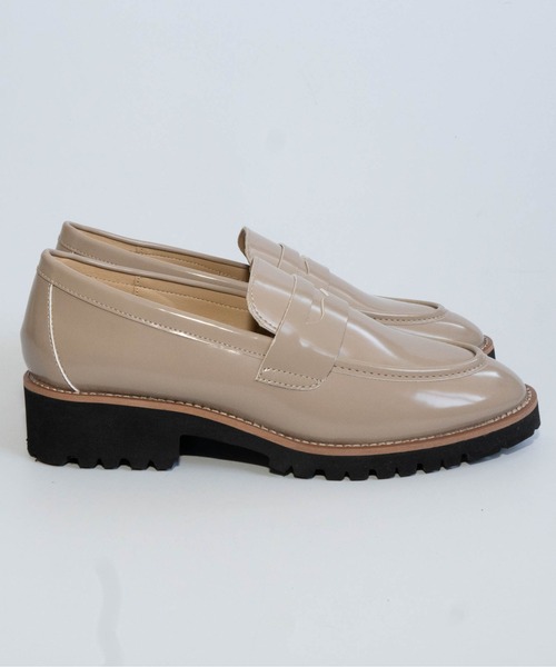 Fabby fabby（ファビィーファビィー）の「厚底ローファー（ローファー・レディース・ブラック系その他/ブラック/ベージュ/ブラウン・LARGE/MEDIUM/SMALL）」の21枚目の写真