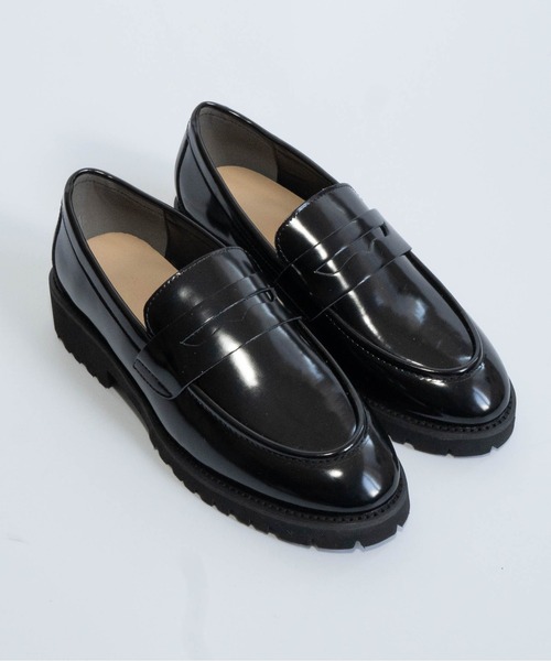 Fabby fabby（ファビィーファビィー）の「厚底ローファー（ローファー・レディース・ブラック系その他/ブラック/ベージュ/ブラウン・LARGE/MEDIUM/SMALL）」の11枚目の写真