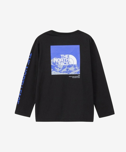 THE NORTH FACE(ザノースフェイス)の「THE NORTH FACE ザ・ノース・フェイス ロングスリーブスリーブグラフィックティー NTJ32537(Tシャツ/カットソー・キッズ・ブラック/ホワイト/ライトブルー/ダークグリーン/ブラック系その他・130cm/140cm/150cm/160cm)」の4枚目の写真
