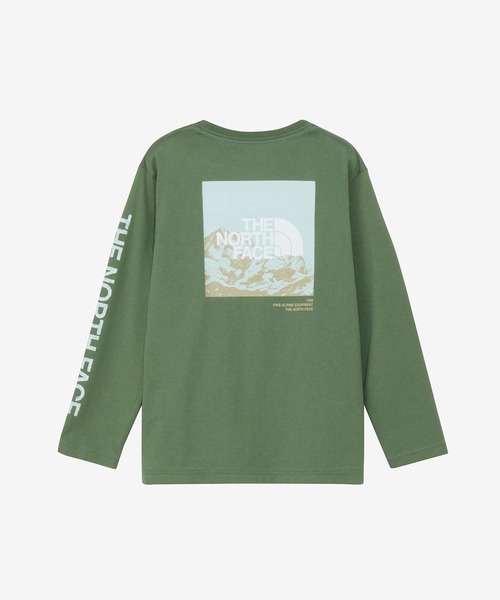 THE NORTH FACE(ザノースフェイス)の「THE NORTH FACE ザ・ノース・フェイス ロングスリーブスリーブグラフィックティー NTJ32537(Tシャツ/カットソー・キッズ・ブラック/ホワイト/ライトブルー/ダークグリーン/ブラック系その他・130cm/140cm/150cm/160cm)」の5枚目の写真