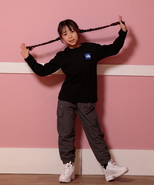 THE NORTH FACE(ザノースフェイス)の「THE NORTH FACE ザ・ノース・フェイス ロングスリーブスリーブグラフィックティー NTJ32537(Tシャツ/カットソー・キッズ・ブラック/ホワイト/ライトブルー/ダークグリーン/ブラック系その他・130cm/140cm/150cm/160cm)」の15枚目の写真