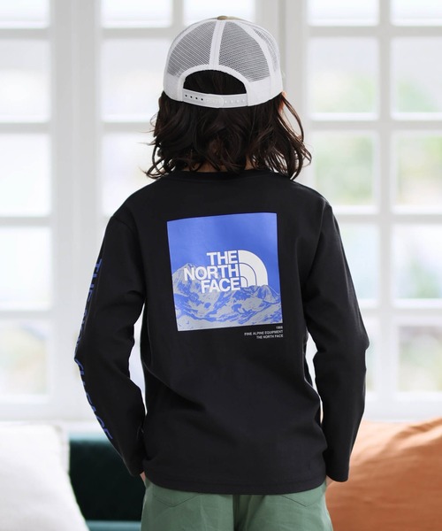 THE NORTH FACE(ザノースフェイス)の「THE NORTH FACE ザ・ノース・フェイス ロングスリーブスリーブグラフィックティー NTJ32537(Tシャツ/カットソー・キッズ・ブラック/ホワイト/ライトブルー/ダークグリーン/ブラック系その他・130cm/140cm/150cm/160cm)」の21枚目の写真