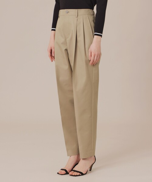 MACKINTOSH LONDON（マッキントッシュ ロンドン）の「ハイブリッドギャバジンテーパードパンツ（その他パンツ・レディース・ネイビー/ベージュ・36/38）」の7枚目の写真