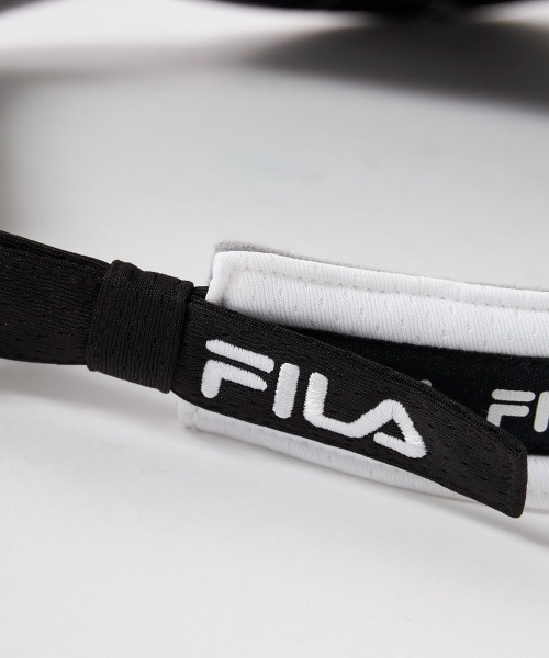 セール】ロゴテープ 軽量サンバイザー（サンバイザー）｜FILA