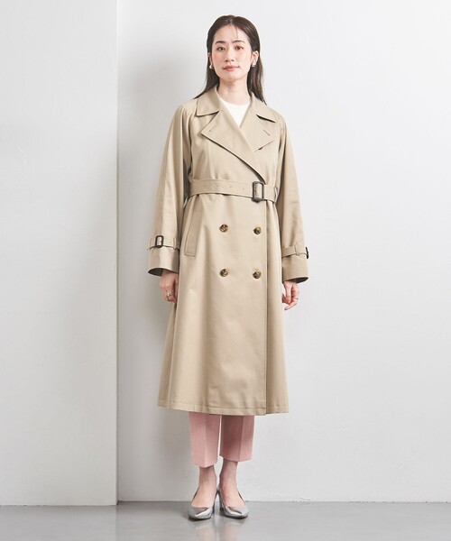 24SS BEAUTY&YOUTH コットンブレンドギャバ トレンチコート　撥水 24SS BEAUTY&YOUTH コットンブレンドギャバ トレンチコート 撥水