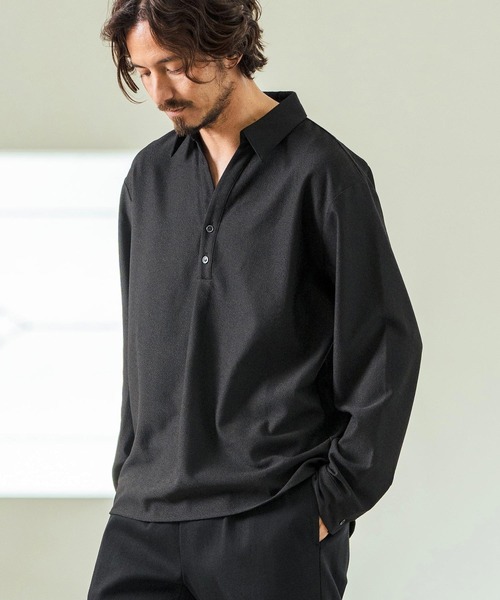 ms5975- Skipper & Pullover Design Long Sleeve shirts スキッパー