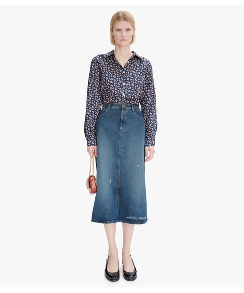 A.P.C.(アーペーセー)の「JUPE GEORGIA(スカート・レディース・ブルー・38/36/34)」の2枚目の写真