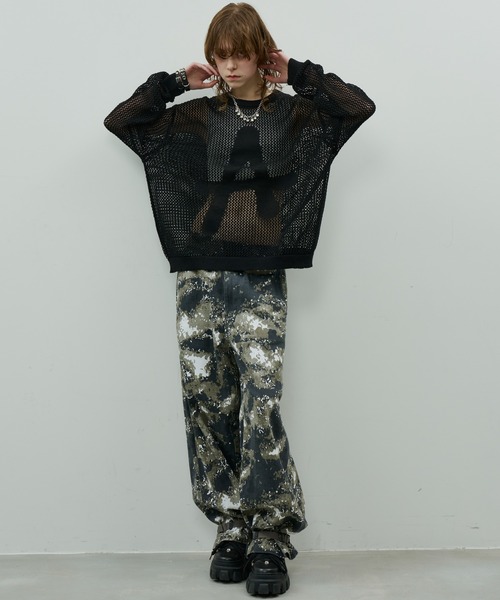 AIVER(アイバー)の「AIVER 綿麻Aメッシュニット(ニット/セーター・メンズ・アッシュグレー/ブラック/ダークグレー・SMALL/MEDIUM/LARGE)」の15枚目の写真