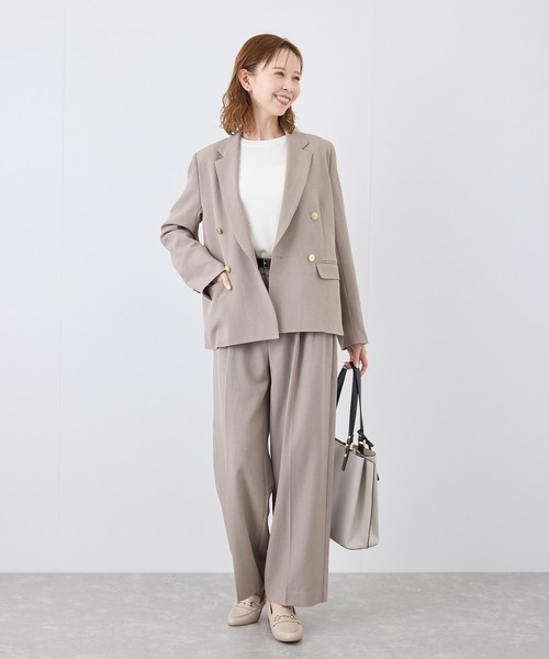 ROPE' PICNIC（ロペピクニック）の「【UVカット・接触冷感・イージーケア】八方映えニット ハーフスリーブサマーニット/新色追加（ニット/セーター・レディース・カーキ/ホワイト系その他6/ホワイト系その他5/オフホワイト/ブラック系その他2/ピンク系その他2/グリーン系その他/ベージュ/ブラウン/サックスブルー/レッド/ブラック・38）」の18枚目の写真